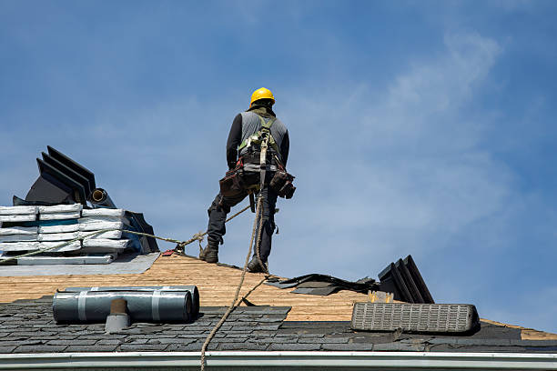 Professional Metal Roofing technician working in Melrose, MA